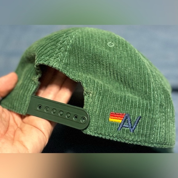 ‼️RARE‼️?AVIATOR NATION??NWT?Logo-Vintage Corduroy Trucker Hatin Kelly Green main image 4